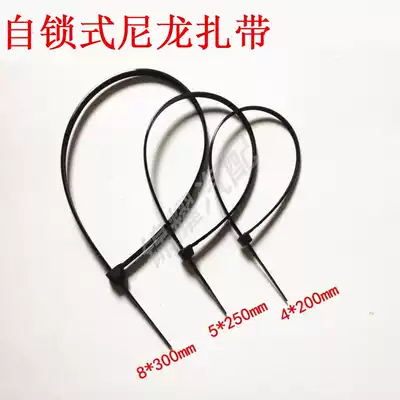 Black car nylon cable tie self-locking plastic cable tie pocket cable cable tie