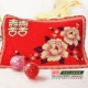 Ang Mei cotton ba lớp bốn lớp gạc khăn gối đôi đám cưới đám cưới màu đỏ đỏ gối khăn cặp