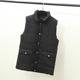 Mùa thu và mùa đông mới cực lớn chất béo cotton mm200 lỏng áo cổ áo mỏng áo hoodie nữ cute Áo vest