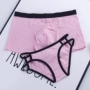 Bộ đồ lót cotton màu rắn gợi cảm cặp đôi đồ lót eo thấp cotton đồ lót mềm mại gần gũi cám dỗ bộ đồ lót nóng bỏng quần lót đôi nam nữ