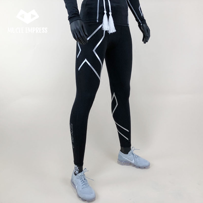 Spring and summer compression pants Men's sports tight high elastic basketball track and field training quick-drying marathon running fitness pants