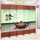 Màn hình di động văn phòng vách ngăn trang trí khách sạn hiên phòng khách phòng trà gỗ rắn vải hiện đại tối giản màn hình gấp - Màn hình / Cửa sổ vach ngan cnc Màn hình / Cửa sổ