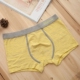 Đồ lót nam, quần boxer, thắt lưng nam, quần bốn góc, cotton modal, màu đặc, thời trang thể thao trẻ trung, nam sành điệu quần sịp lưới Giữa eo