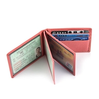 Giấy phép lái xe bằng da Trường hợp bằng da nam và nữ cá tính bằng lái xe đặt thẻ ID đa chức năng gói thẻ xe cơ giới thư mục giấy phép lái xe - Chủ thẻ ví cầm tay
