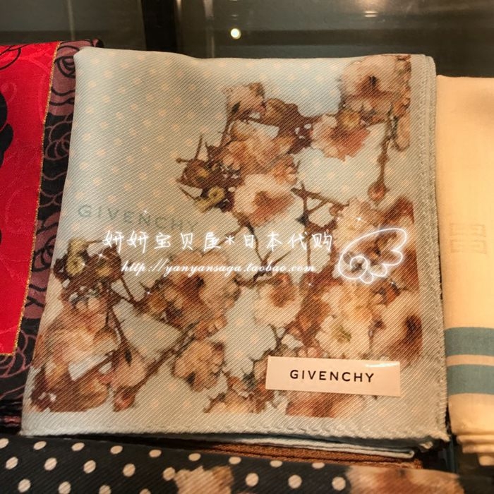 Spot Japan GIVENCHYGivenchy silk floss lady handkerchief handkerchief gift big money