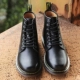 Mùa thu Martin giày nam Anh giày cao giày nam cao 6cm8cm10cm Giày da ống dày giầy boot nam Giày ống