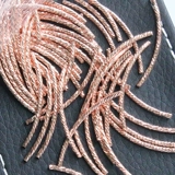 Изогнутая трубка, S925, золотой браслет ручной работы, аксессуары, серебро 925 пробы, розовое золото, DIY