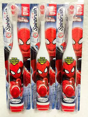 American spinbrush soft hair Electric Children's toothbrush Spider Man toothbrush Batman toothbrush male treasure favorite