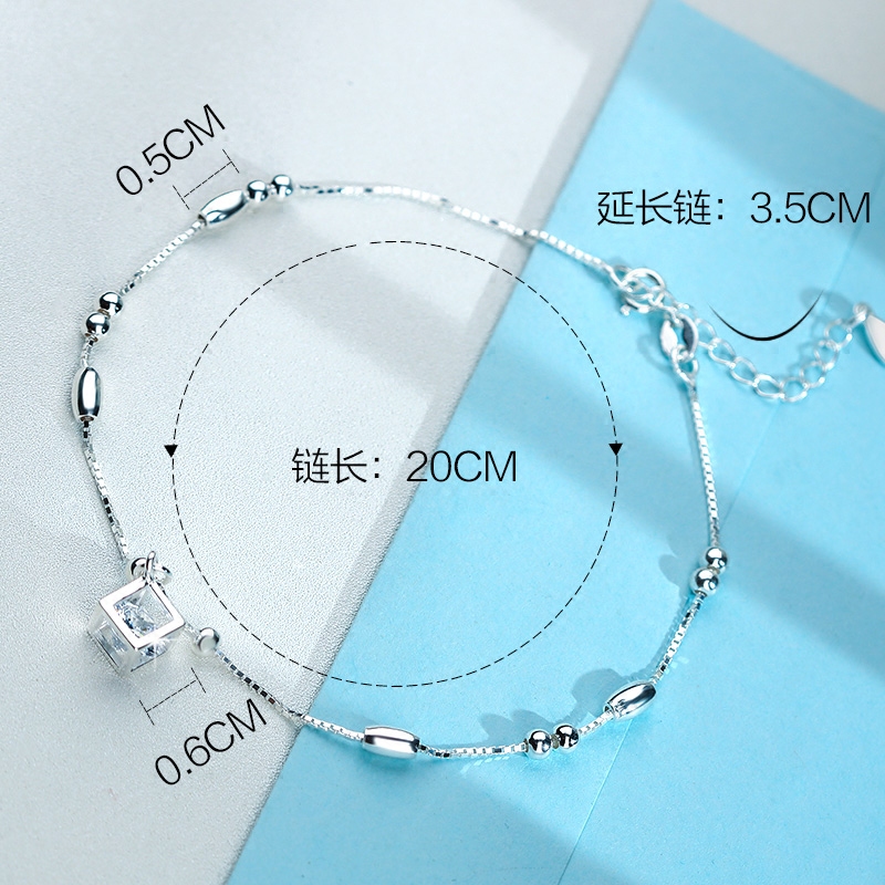 Bracelet de cheville Femme CAROMAY    en Argenterie - Ref 3104227 Image 5