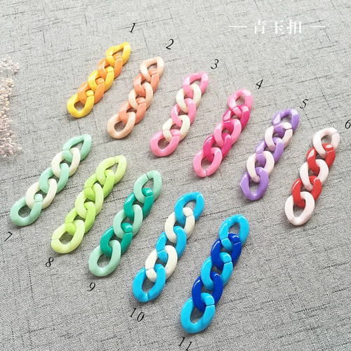 Акриловые аксессуары, радужная цепь ручной работы, брелок, аксессуар, DIY, Сэйлор Мун