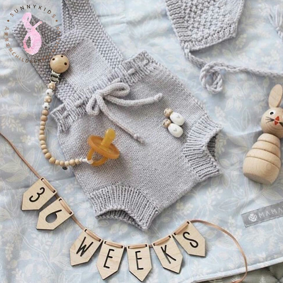 ins Nordic letter digital baby birthday month wall decoration photo-prop bedroom children's room