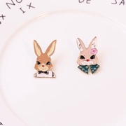 Phiên bản tiếng Hàn của bộ phim hoạt hình dễ thương thỏ thỏ trâm anime anime trâm huy hiệu huy hiệu đơn giản vẻ đẹp cô gái trâm