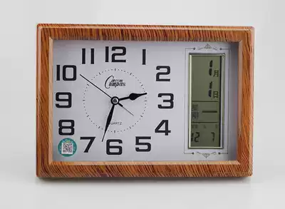 Modern minimalist living room small clock mute desktop clock bedroom clock perpetual calendar home watch clock pendulum alarm clock