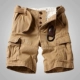 Mùa hè quần short giản dị lỏng ngụy trang quần short nhiều túi năm dụng cụ quần short quần quần kích thước lớn - Quần short Quần short