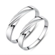 Cặp nhẫn nữ trang sức bạc 925 sterling đơn giản cá tính nam nữ trên nhẫn Nhật Bản và Hàn Quốc một cặp quà tặng cuộc sống học chữ nhẫn vàng 18k Nhẫn