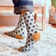 Vớ nữ mùa thu mới retro Anh gió nữ vớ sóng điểm nữ vớ ống cotton chấm bi sinh viên Nhật Bản - Vớ hàng tuần vớ ren đẹp Vớ hàng tuần