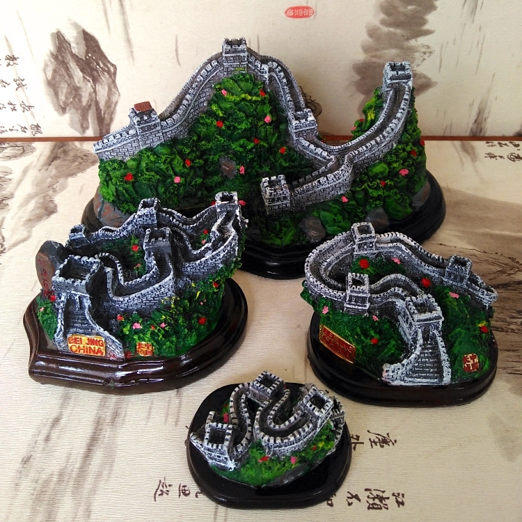 Great Wall Model Pendulum of Great Wall Tourism Souvenir China Featured Handicraft Gifts for Old Foreign