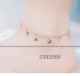 Hàn Quốc thép titan 18K vàng hồng vòng chân nữ kim cương sao trăng bướm hòa bình khóa màu vàng mắt cá chân trang sức