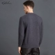 Satchi Sha Chi Nam của Nam Giới Dệt Kim Vòng Cổ Áo Thun Cashmere Dài Tay Áo Bảng Điều Chỉnh Áo Len Áo Len Giản Dị Áo len Cashmere