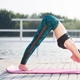 Quần thể thao mùa thu đông cho nữ Quần thể dục nhịp điệu Yoga quần nhanh khô Màu đen gợi cảm bên khâu sợi 9 quần