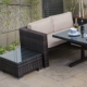 Bàn ghế ngoài trời giải trí ban công sân vườn mây sofa chân bàn kết hợp sân vườn lưu trữ bàn ghế bàn ghế ngoài trời giá rẻ Bàn ghế ngoài trời / sân