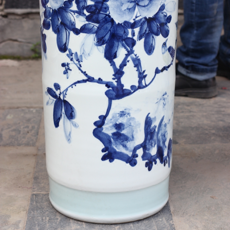 Jingdezhen ceramic quiver blooming flowers sitting room of large vase household flower arranging furnishing articles hotel opening gifts