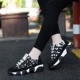 Mùa thu mới nền tảng giày thể thao nữ phiên bản Hàn Quốc của ulzzan Harajuku giày chạy bộ nhẹ học sinh trung học cơ sở giày vải - Plimsolls