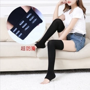 Đại học Nhật Bản gió bông bước qua đầu gối vớ ống mỏng silicone trượt đùi
