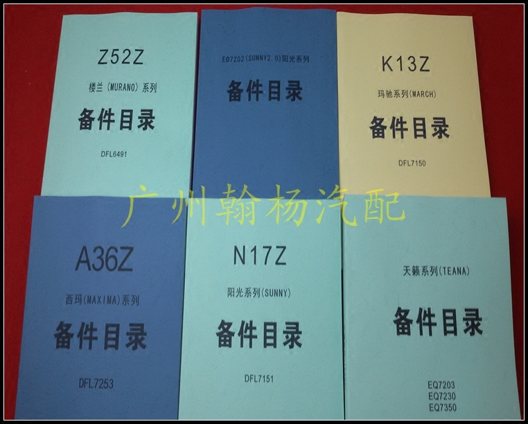 New and old Yida Qida Junyi LIVINA Xuanyi Qashqai Qijun accessories catalogue spare parts coding data catalogue