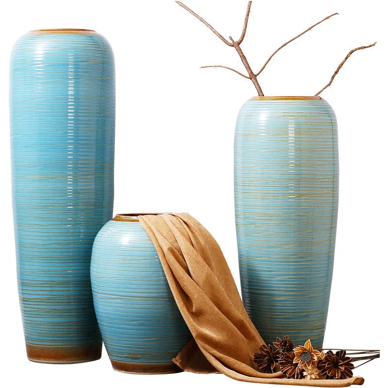 Jingdezhen ceramic vase sample room hotel lobby villa clubhouse theme restaurants big flower decoration furnishing articles