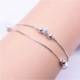 Vòng tay bạc 925 sterling nữ phiên bản Nhật Bản và Hàn Quốc của vòng tay hạt đơn giản trang sức ngọt vòng tay nữ Vòng đeo tay Clasp