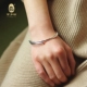Vòng tay bạc S999 sterling bạc nữ sinh viên Hàn Quốc Vòng tay bạc Sen Vòng đeo tay Vera Bạc Bracelet Joker Bạc Bracelet