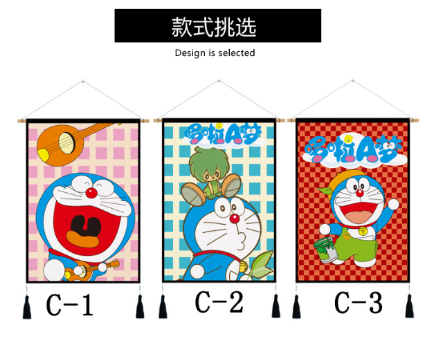 Doraemon Doraemon Nền vải Bông Tấm thảm Tấm thảm mét Hộp treo vải Trang trí tranh tường Bắc Âu C- - Tapestry thảm decor
