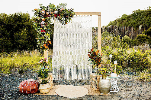 Sen ngoài trời bố trí nền đám cưới trang trí đám cưới prop neo nền tường dệt boho 4 tấm thảm - Tapestry thảm treo tường anime