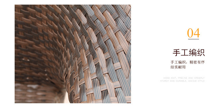 Khách sạn sáng tạo mây cát phòng khách Nội thất mây giải trí Nội thất ngoài trời wicker ghế kết hợp bàn cà phê 8 - Nội thất văn phòng bàn làm việc gấp gọn