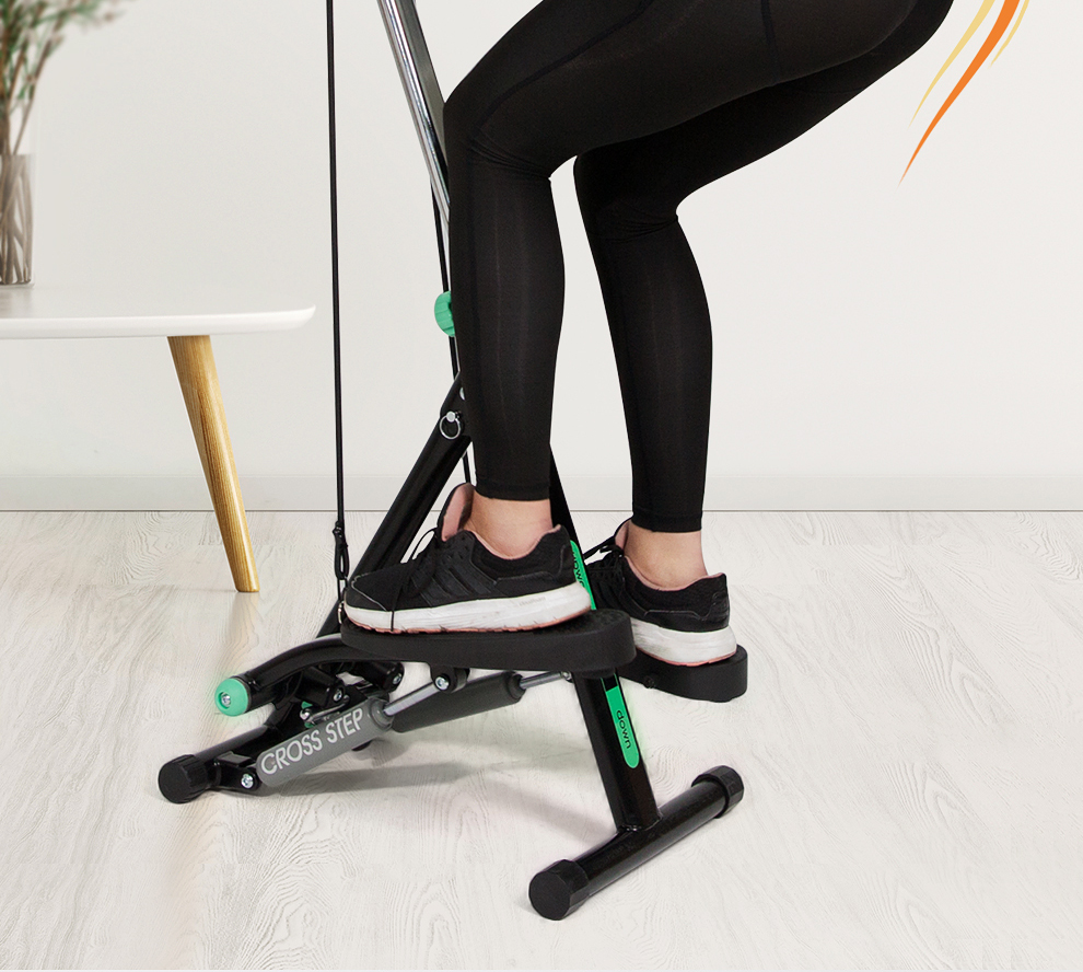 Tay vịn tuyết đứng 1 bước nhà im lặng máy đạp leo hông - Stepper / thiết bị tập thể dục vừa và nhỏ tạ tay 5kg