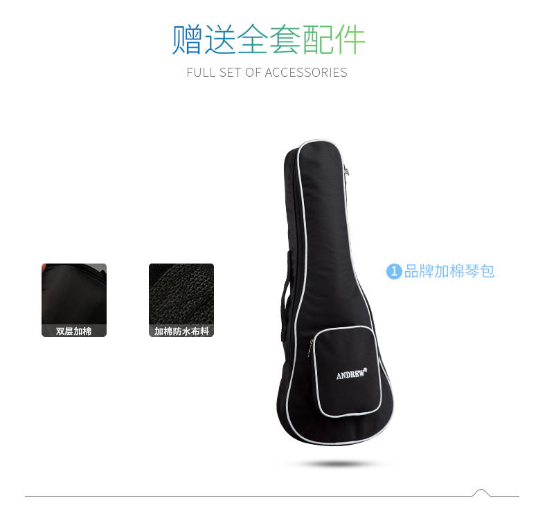 Andrew ANDREW 尤 1 克里 里 23 inch uk 26 inch guitar nhỏ cho người mới bắt đầu chơi nhạc cụ ukulele - Nhạc cụ phương Tây đàn nguyệt cầm