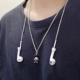 Tai nghe chống mất dây xích bông tai tai nghe cáp tai nghe móc tai hộp dây buộc vỏ mềm vỏ bảo vệ phụ kiện dây từ silicone mềm - Phụ kiện MP3 / MP4