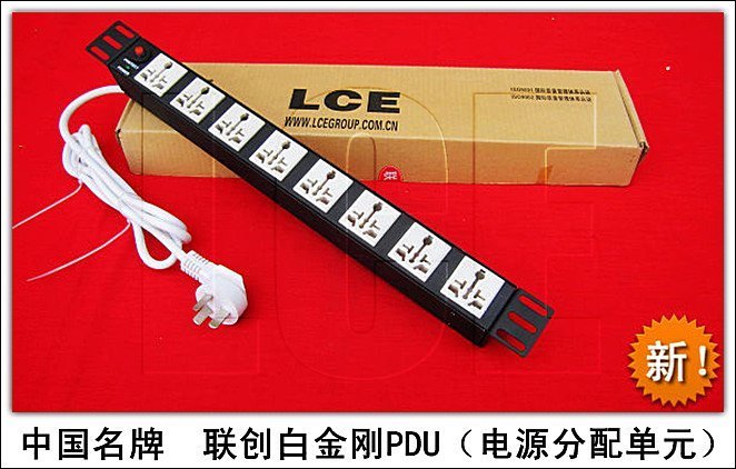 LCEJT White Diamond Octet enclosure PDU Power sockets Patent holes Thermal Kinetic Energy Protection Indicator Lights