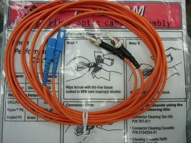 The SC-FC 3 m multi-mode fiber jump