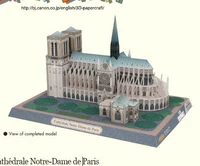 Full 68 Mô hình giấy 3D thủ công DIY World Architecture Architecture Pháp Notre Notre với mô tả giấy - Mô hình giấy 	mô hình giấy 3d origami	