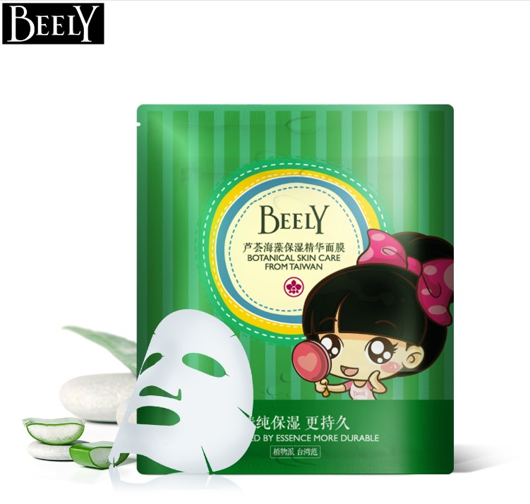BEELY彼丽 芦荟海藻保湿面膜22g 1片 补水保湿滋润舒缓亮白修护