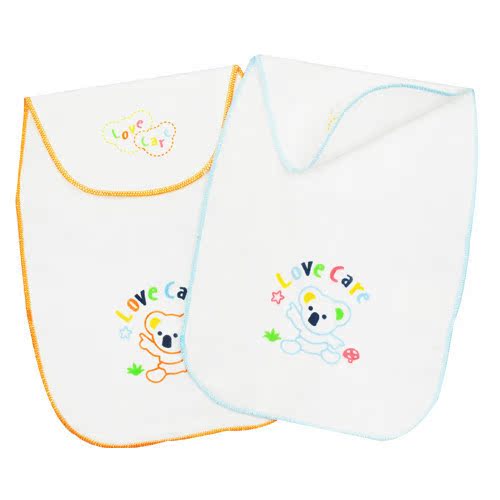 喜多授乳吸汗两用围兜 2条装 H90440000W 口水巾 喂奶巾