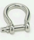 Stainless steel shackle D type buckle arched shackle chain buckle hand chain buckle Lifting connection buckle M8