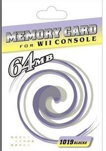 Nintendo WII new 64MB memory card WII memory card WII memory card archive card