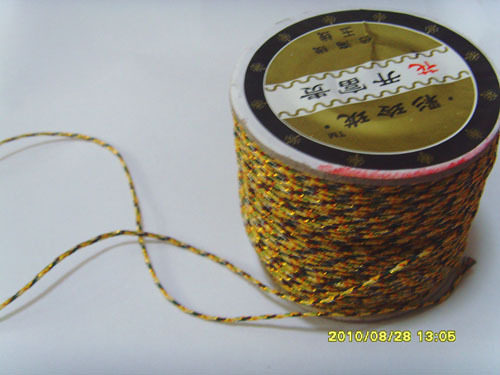 Taiwan woven five-color rope Multicolored rope Five-color line Buddhist King Kong Knot special 5 corners 1 meter (including gold wire)