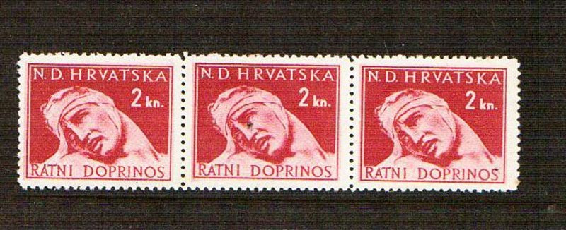 Dutch stamp 3 new rubber without backfilm