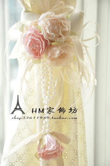 Curtain buckle flower curtain clip Sunflower foreign trade European cute Korean lace fabric Home a pair of curtain straps