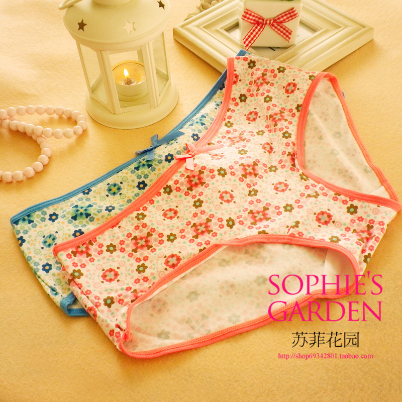 Special offer powder shop ladies girls underwear female modal cotton low waist triangle Cornetto color