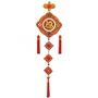 Phong cách Trung Quốc lễ hội đỏ Ji Khánh mặt dây treo đồ trang trí Ping Một mô hình giấy 3D tự làm với mô tả giấy - Mô hình giấy giấy mô hình